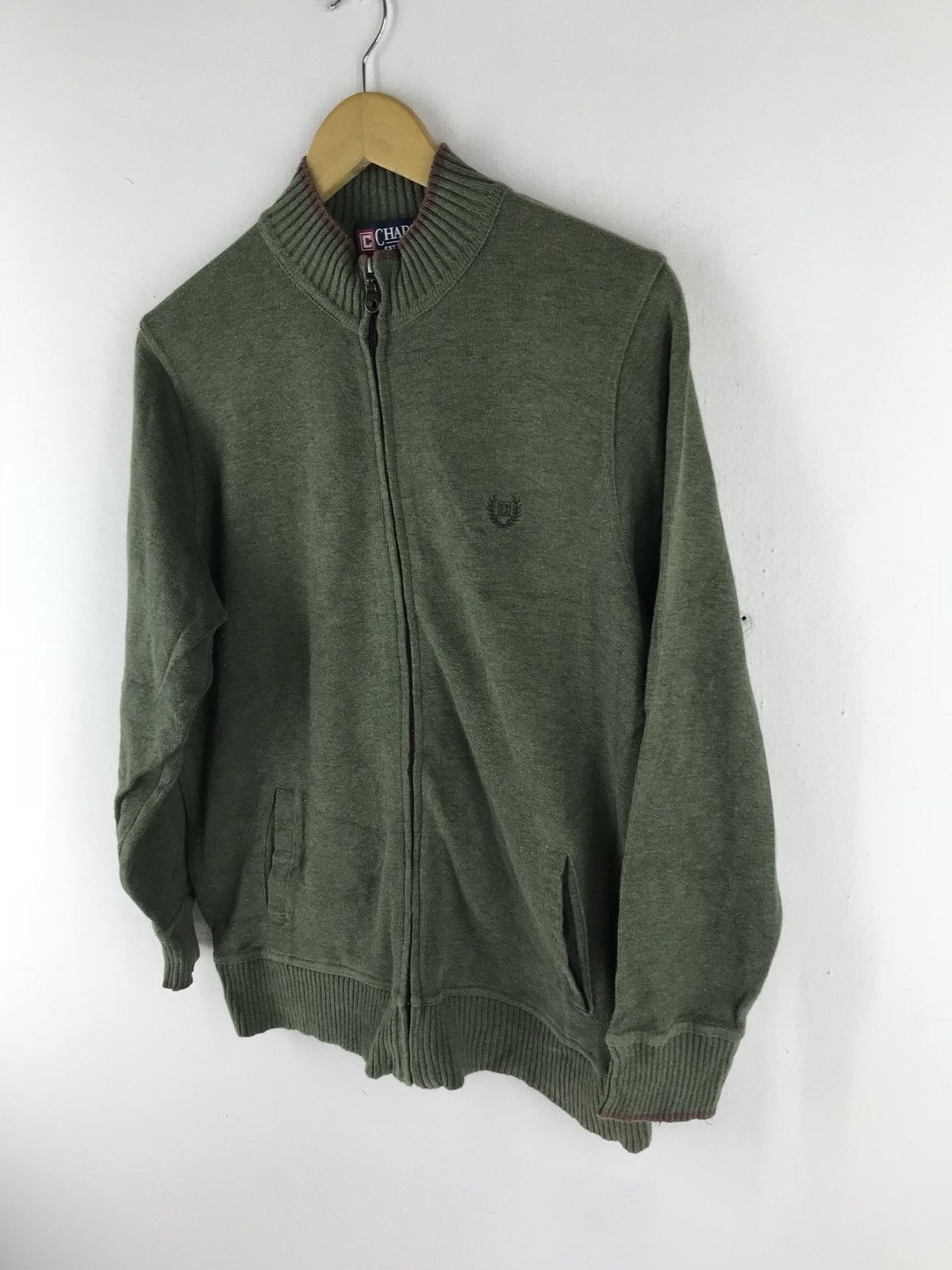 Chaps Ralph Lauren Chaps Ralph Lauren Green Zip Up Size US L / EU 52-54 / 3 - 2 Thumbnail