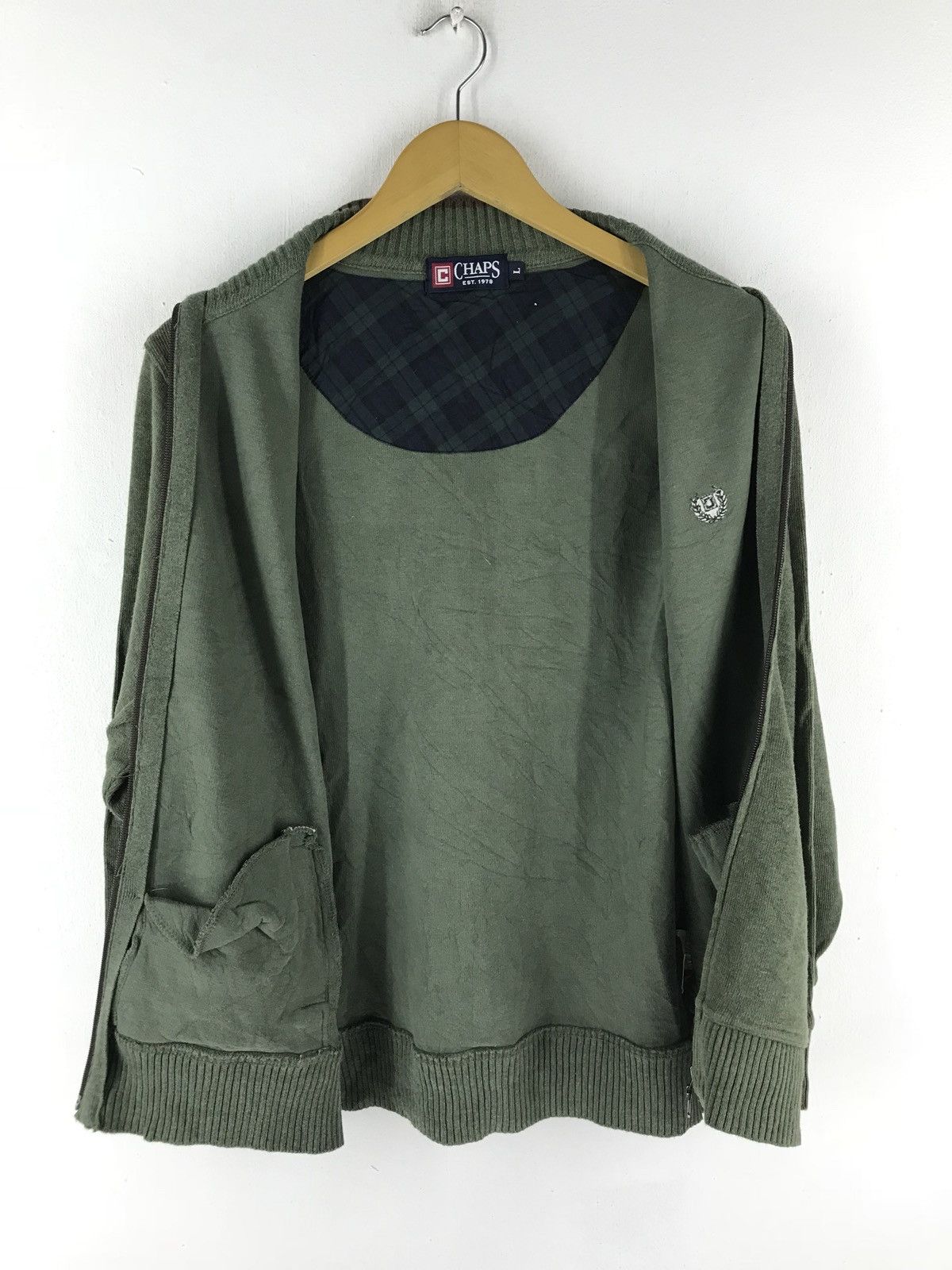 Chaps Ralph Lauren Chaps Ralph Lauren Green Zip Up Size US L / EU 52-54 / 3 - 4 Thumbnail