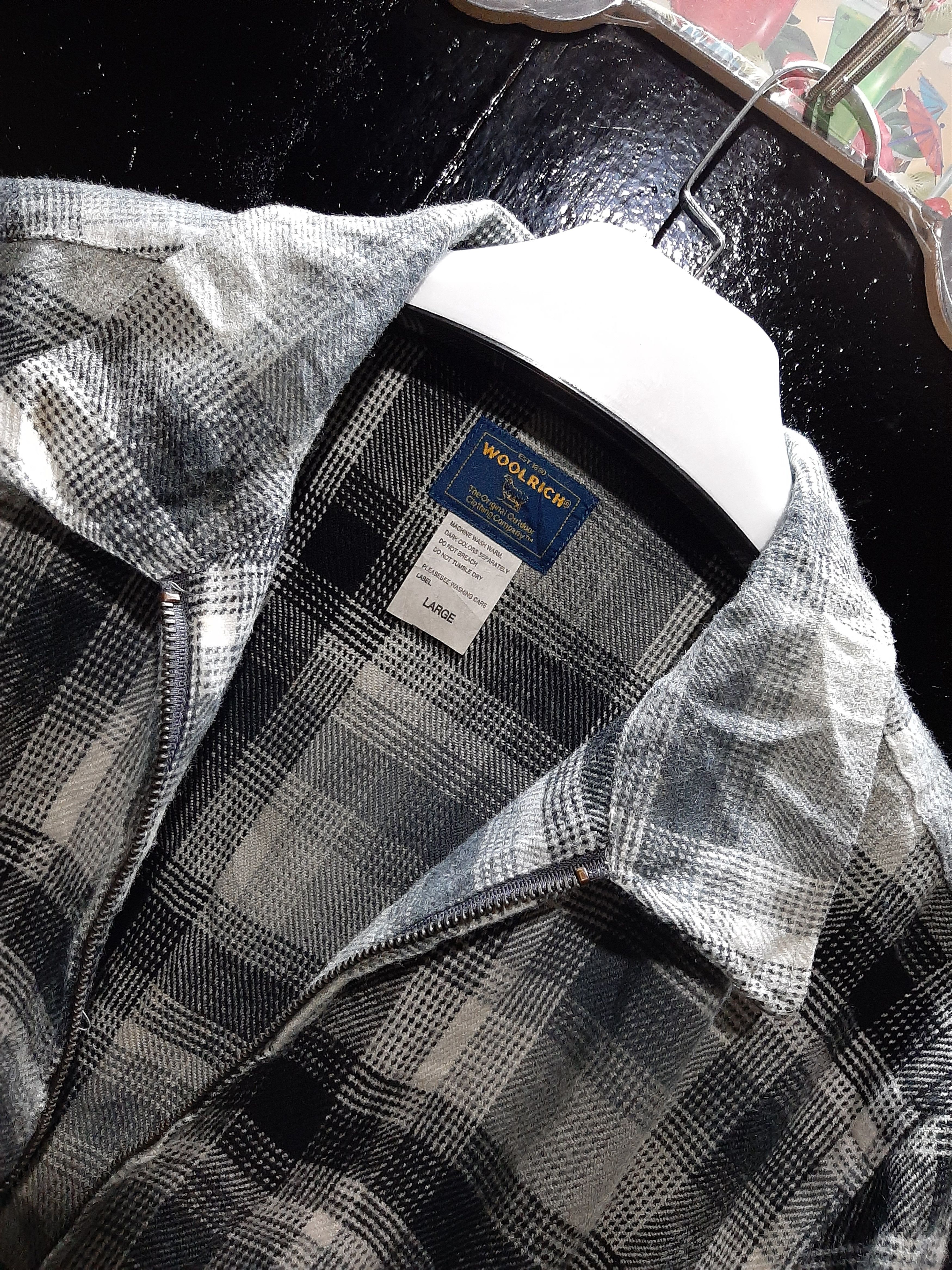 Vintage × Woolrich Woolen Mills VINTAGE WOOLRICH ZIPPER WOOL JACKET Size US L / EU 52-54 / 3 - 2 Thumbnail