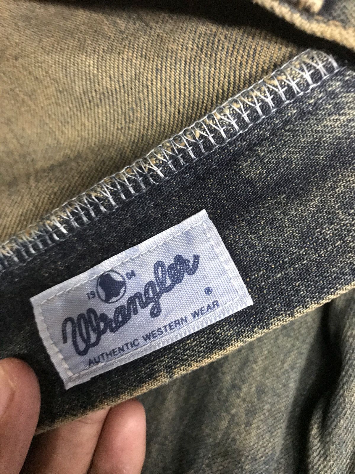 Vintage × Wrangler VINTAGE RUSTY WRANGLER BLUE BELL 🔔 DISTRESSED SELVEDGE DENIM Size US 34 / EU 50 - 16 Thumbnail