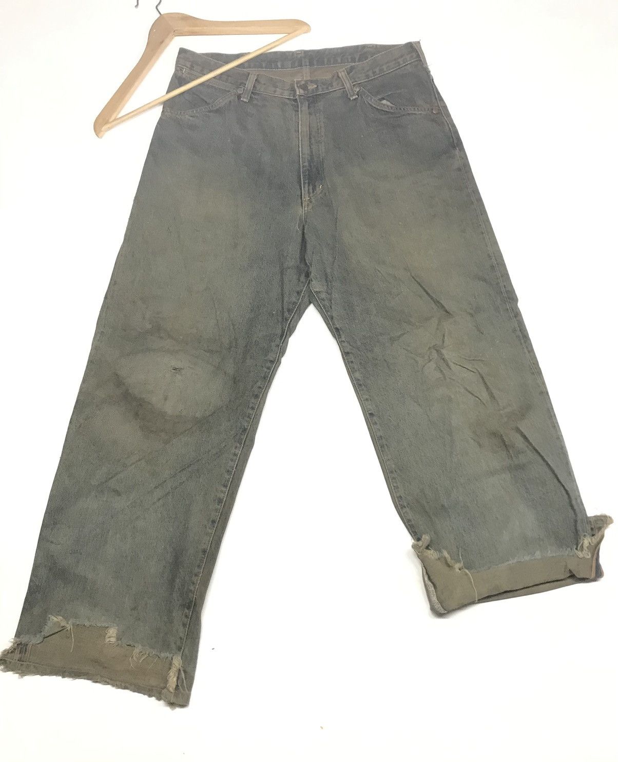 Vintage × Wrangler VINTAGE RUSTY WRANGLER BLUE BELL 🔔 DISTRESSED SELVEDGE DENIM Size US 34 / EU 50 - 10 Thumbnail