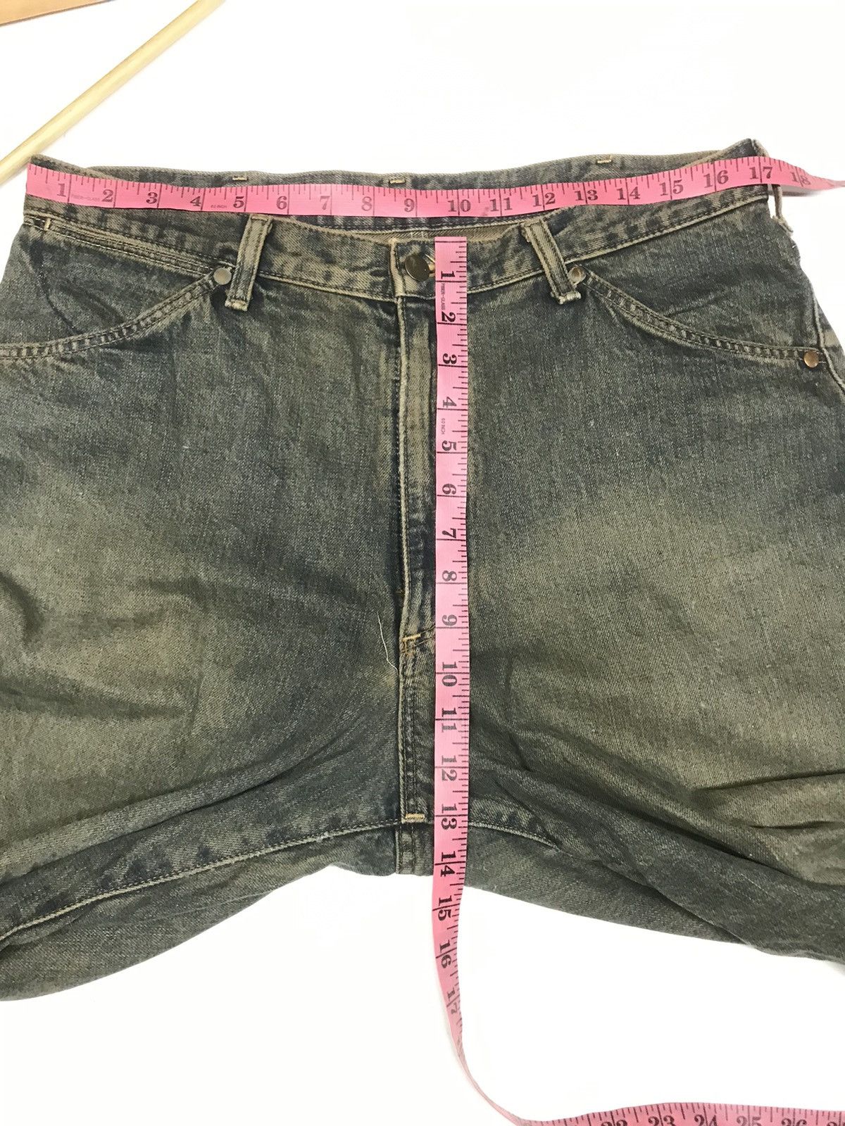 Vintage × Wrangler VINTAGE RUSTY WRANGLER BLUE BELL 🔔 DISTRESSED SELVEDGE DENIM Size US 34 / EU 50 - 17 Thumbnail