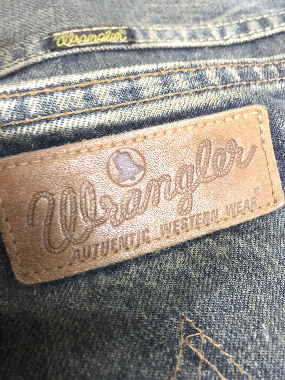 Vintage × Wrangler VINTAGE RUSTY WRANGLER BLUE BELL 🔔 DISTRESSED SELVEDGE DENIM Size US 34 / EU 50 - 3 Thumbnail