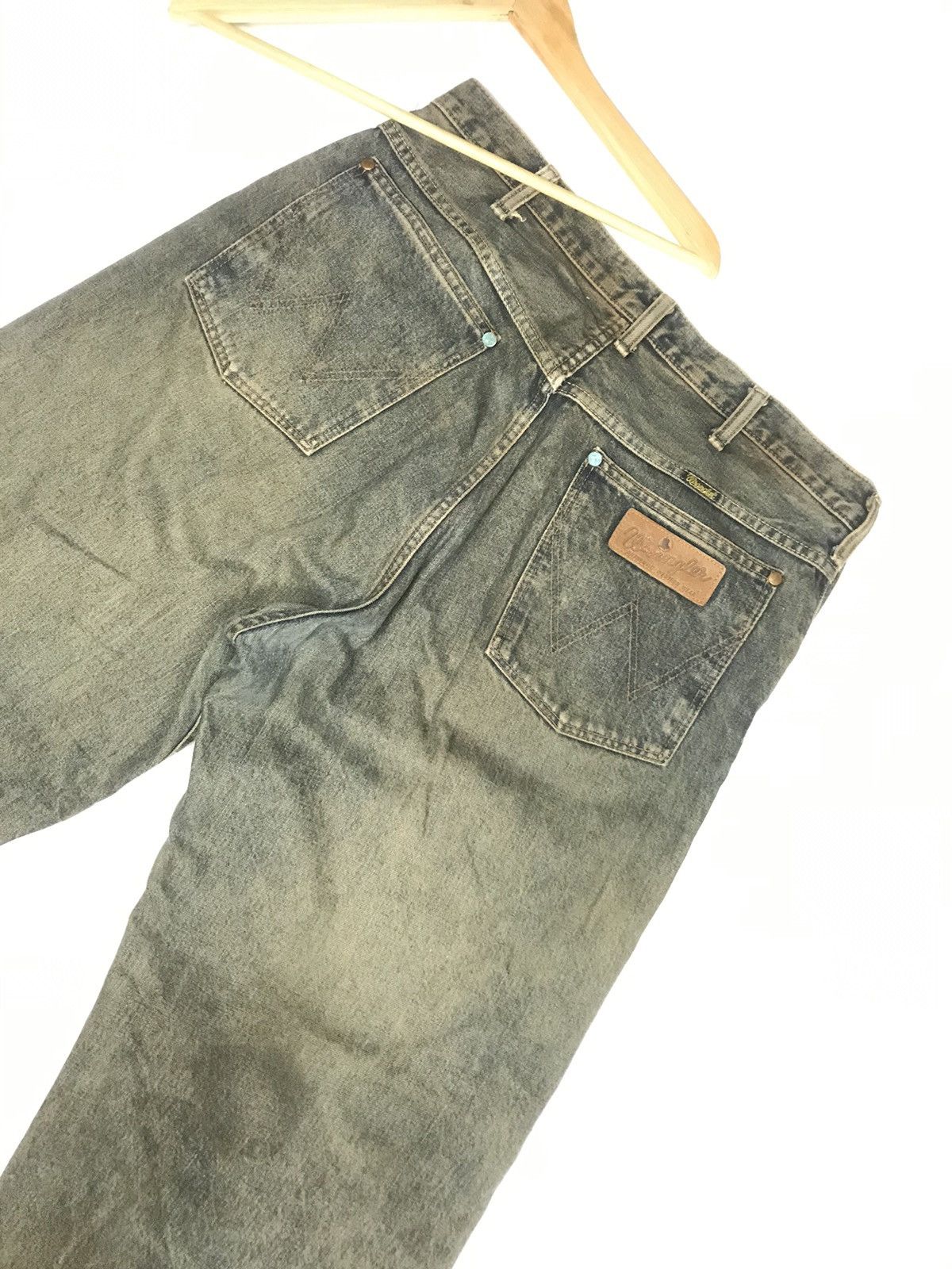 Vintage × Wrangler VINTAGE RUSTY WRANGLER BLUE BELL 🔔 DISTRESSED SELVEDGE DENIM Size US 34 / EU 50 - 2 Thumbnail