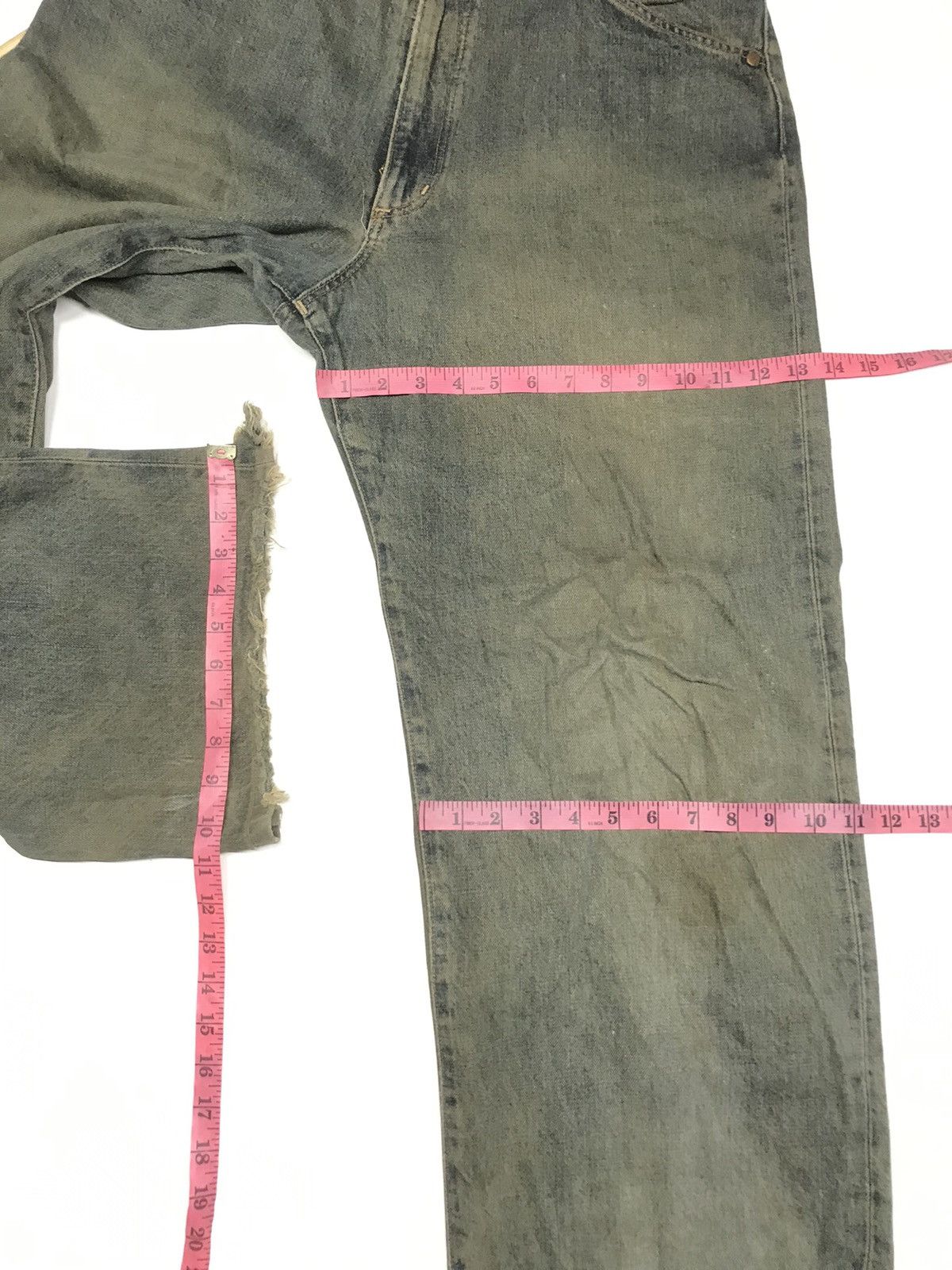 Vintage × Wrangler VINTAGE RUSTY WRANGLER BLUE BELL 🔔 DISTRESSED SELVEDGE DENIM Size US 34 / EU 50 - 18 Thumbnail
