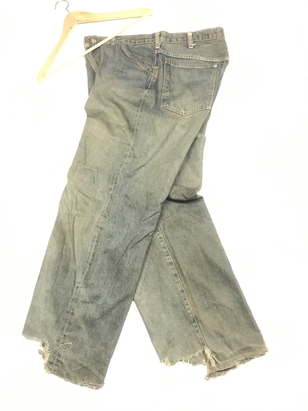 Vintage × Wrangler VINTAGE RUSTY WRANGLER BLUE BELL 🔔 DISTRESSED SELVEDGE DENIM Size US 34 / EU 50 - 8 Thumbnail