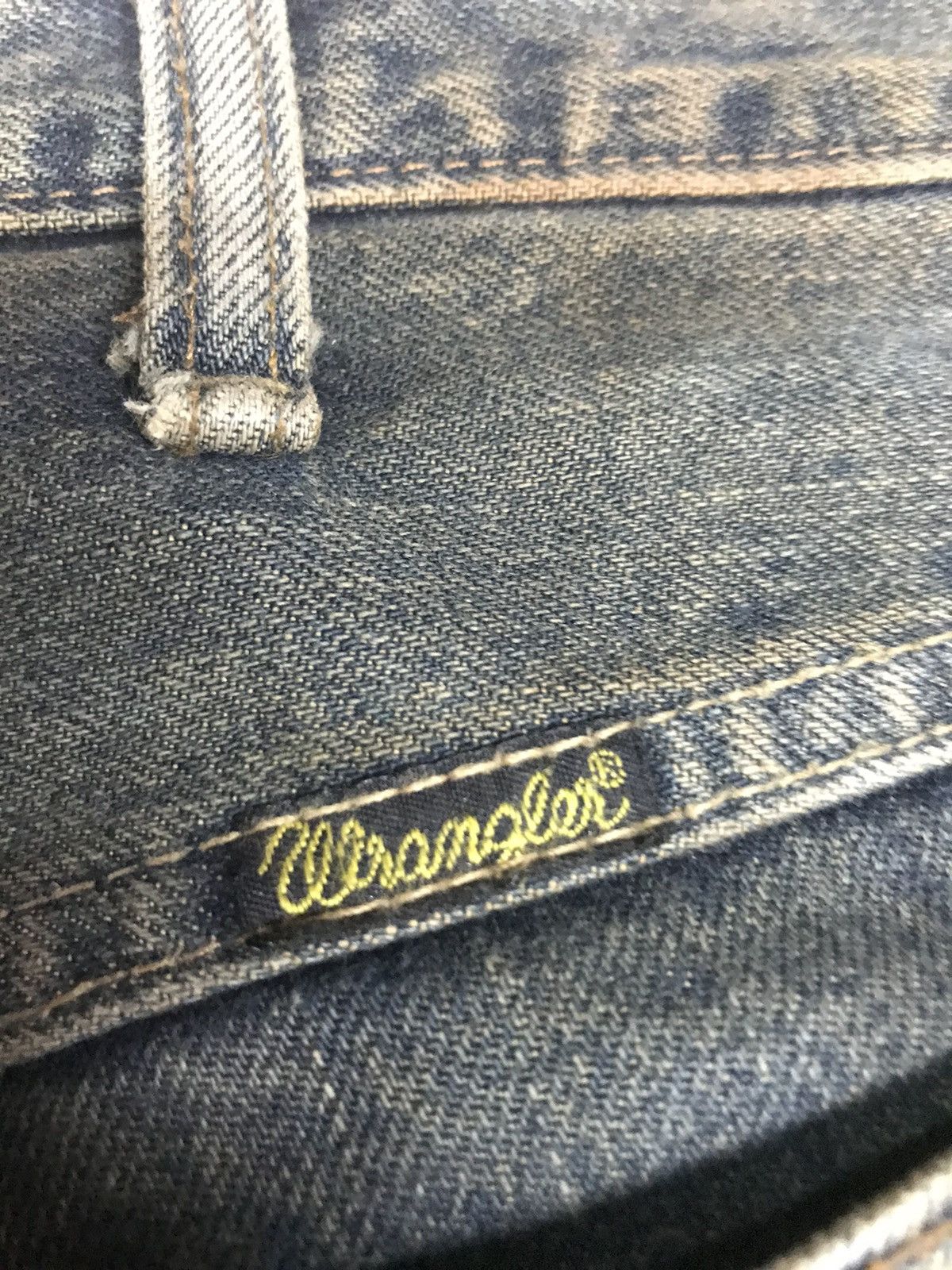 Vintage × Wrangler VINTAGE RUSTY WRANGLER BLUE BELL 🔔 DISTRESSED SELVEDGE DENIM Size US 34 / EU 50 - 4 Thumbnail