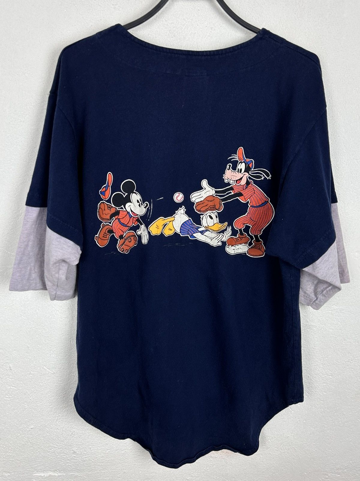 Vintage Y2K Essential Disney Donald Duck Baseball Jersey T-Shirt