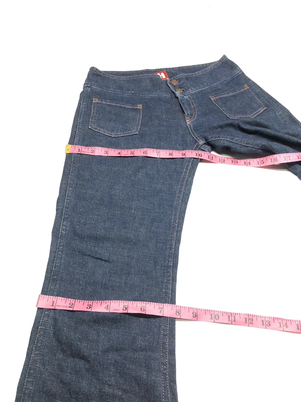 Hysteric Glamour × Japanese Brand × Vintage FLARE VINTAGE HYSTERIC GLAMOUR BLUE DENIM Size US 28 / EU 44 - 17 Thumbnail