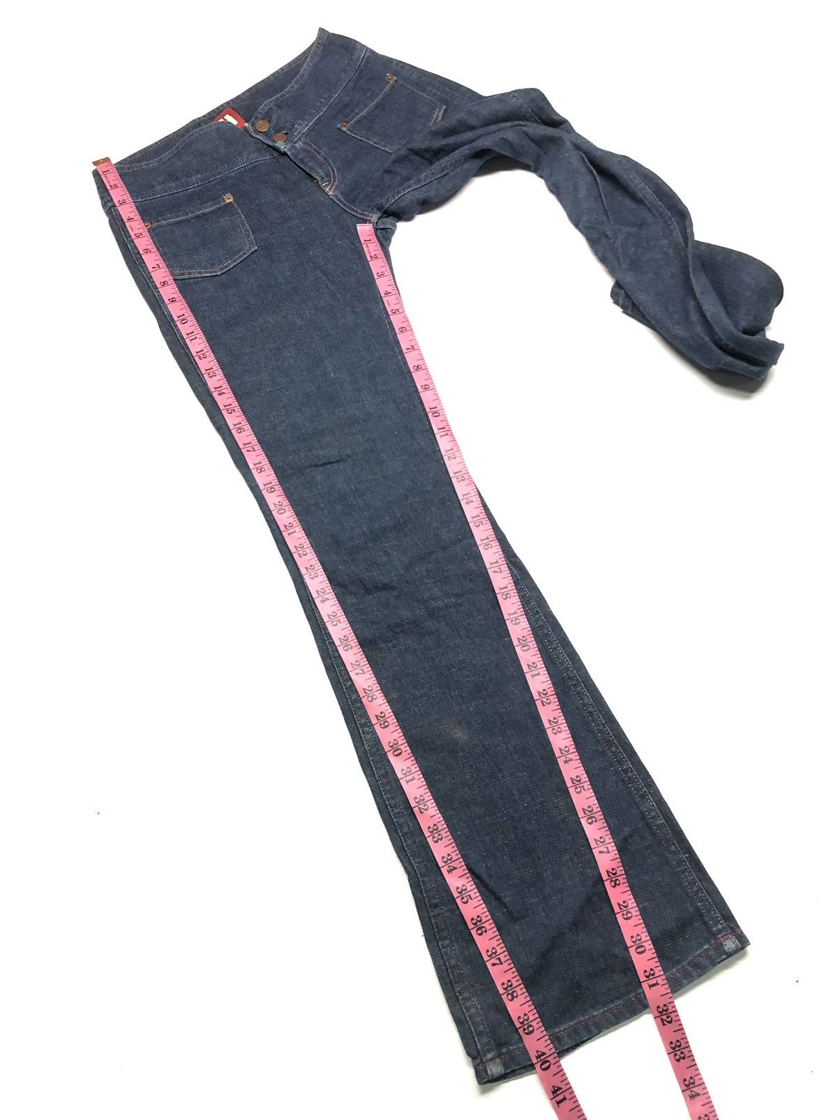 Hysteric Glamour × Japanese Brand × Vintage FLARE VINTAGE HYSTERIC GLAMOUR BLUE DENIM Size US 28 / EU 44 - 19 Thumbnail