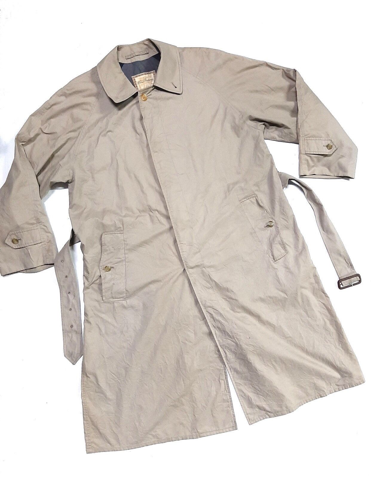 Burberry × Designer VINTAGE THOMAS BURBERRY TRENCH COAT Size US L / EU 52-54 / 3 - 2 Thumbnail