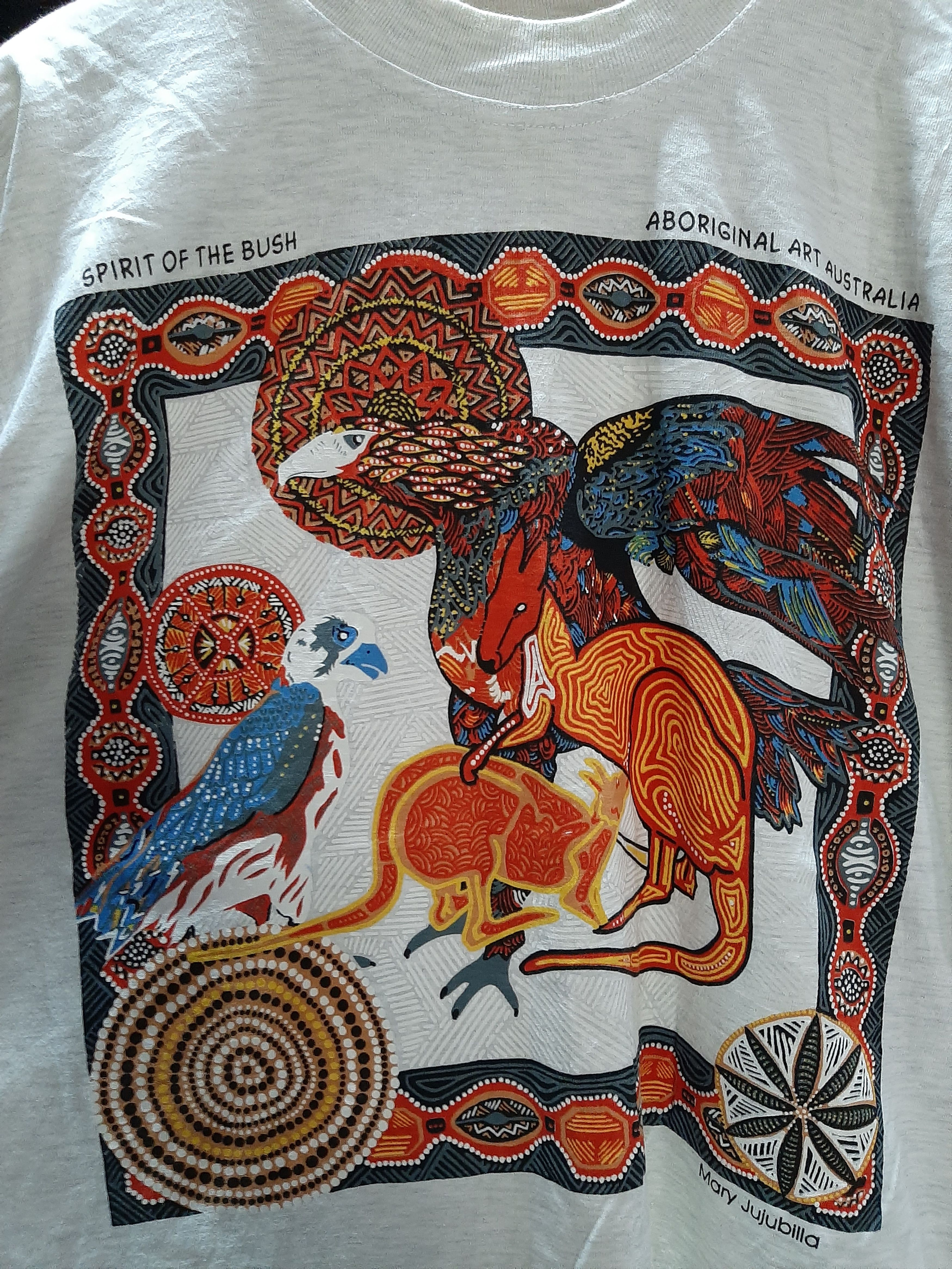 Vintage VINTAGE 90s ABORIGINAL ART AUSTRALIA SINGLE STICH TEE.. Size US L / EU 52-54 / 3 - 2 Thumbnail