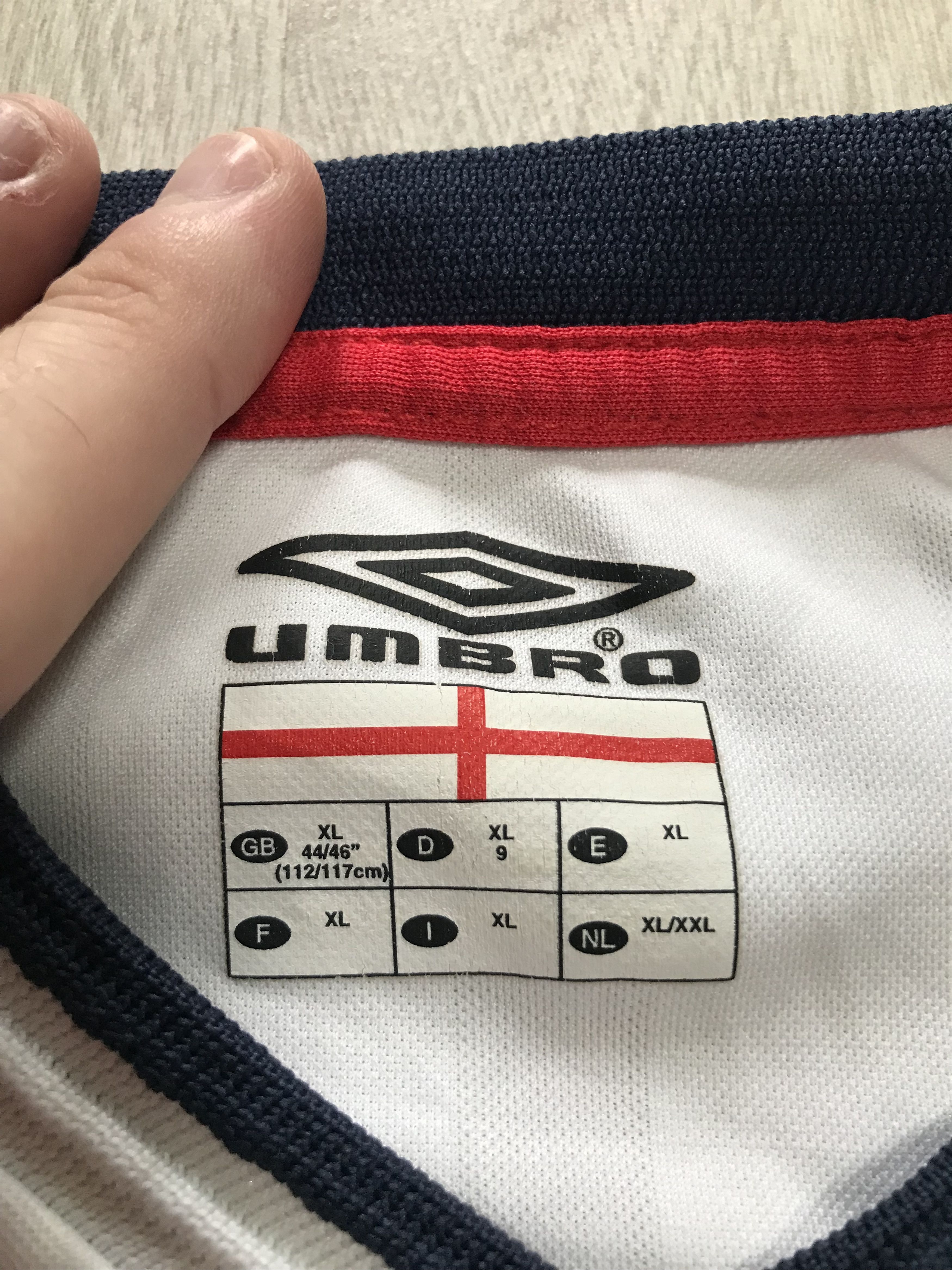 Umbro Umbro Jersey National Team England 2001-2003 year Size US XL / EU 56 / 4 - 6 Thumbnail