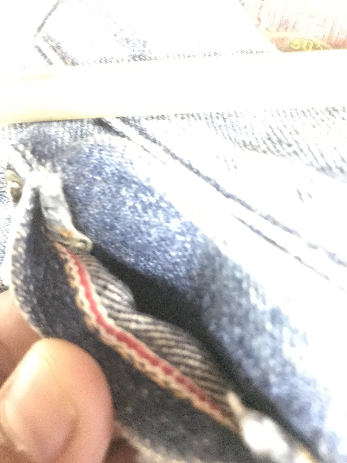 Japanese Brand × Vintage VINTAGE BAGGY SELVEDGE SOMETHING S505 BLUE WASH DISTRESSED Size US 26 / EU 42 - 3 Thumbnail