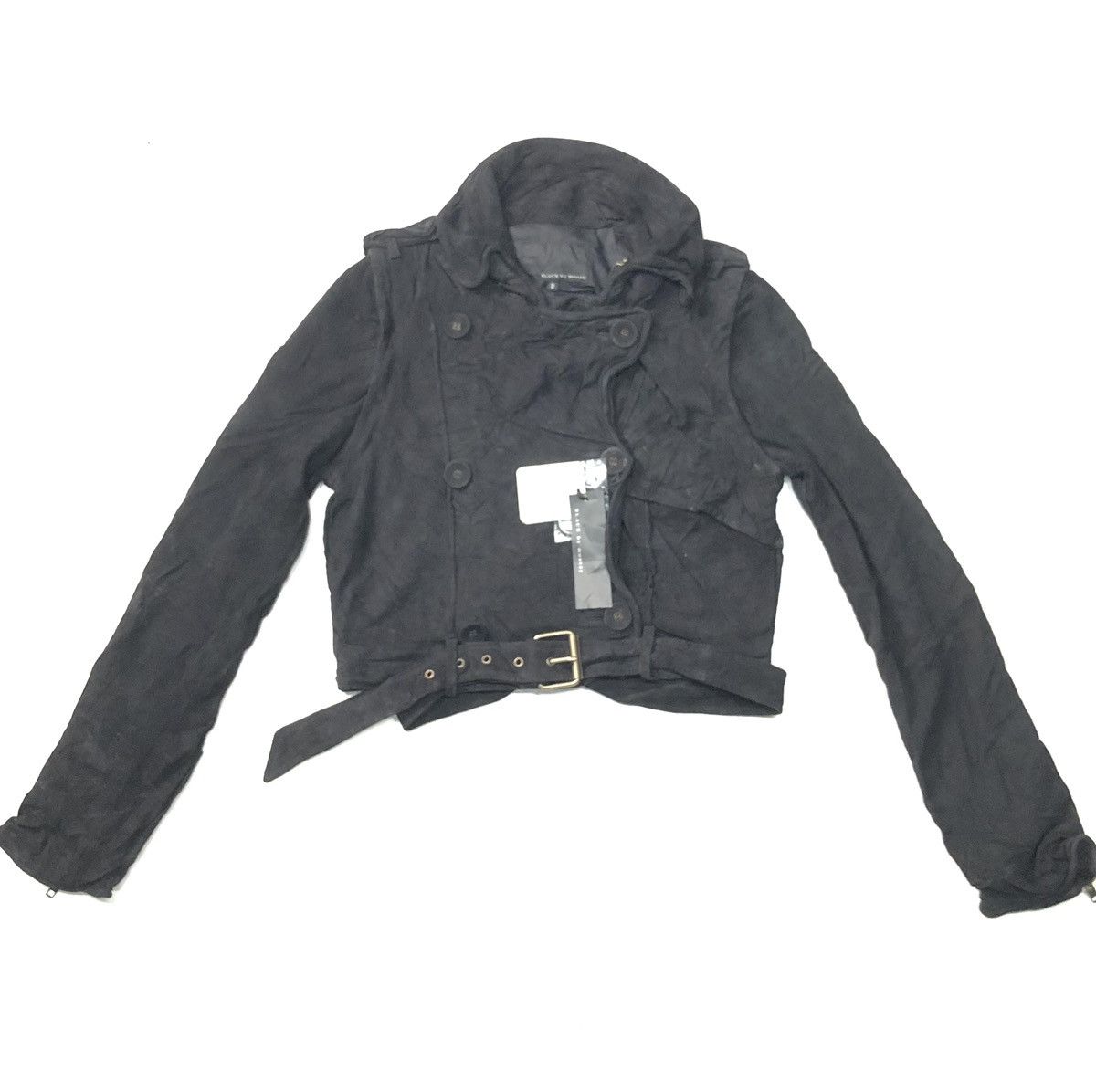 Japanese Brand BLACK BY MOUSSY LEATHER JACKET NWT RETAIL 48,993¥ Size US XS / EU 42 / 0 - 1 Thumbnail