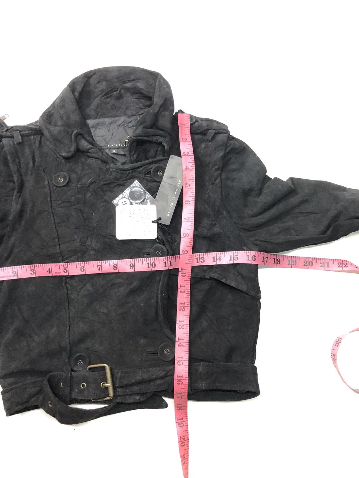 Japanese Brand BLACK BY MOUSSY LEATHER JACKET NWT RETAIL 48,993¥ Size US XS / EU 42 / 0 - 17 Thumbnail