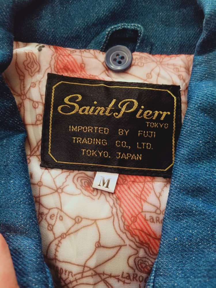 Vintage VINTAGE SAINT PIERR TOKYO DENIM BOMBER JACKET LOT OF PATCHES Size US M / EU 48-50 / 2 - 15 Thumbnail