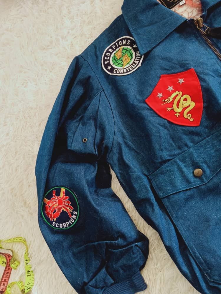 Vintage VINTAGE SAINT PIERR TOKYO DENIM BOMBER JACKET LOT OF PATCHES Size US M / EU 48-50 / 2 - 4 Thumbnail