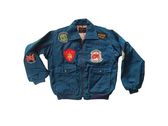 Vintage VINTAGE SAINT PIERR TOKYO DENIM BOMBER JACKET LOT OF PATCHES Size US M / EU 48-50 / 2 - 2 Thumbnail