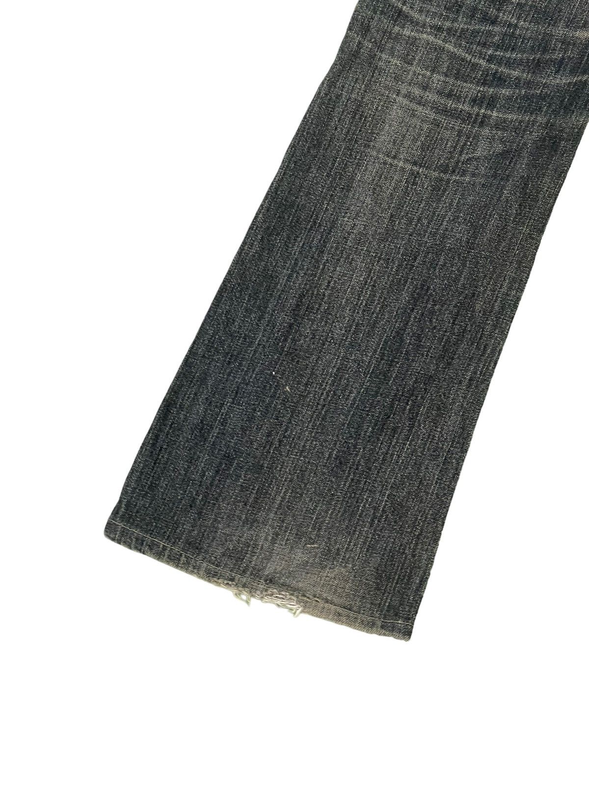 Edwin Flare Jeans Vienus Edwin Japan Distress Denim Boot Cut 1🟦 Size US 29 - 16 Thumbnail