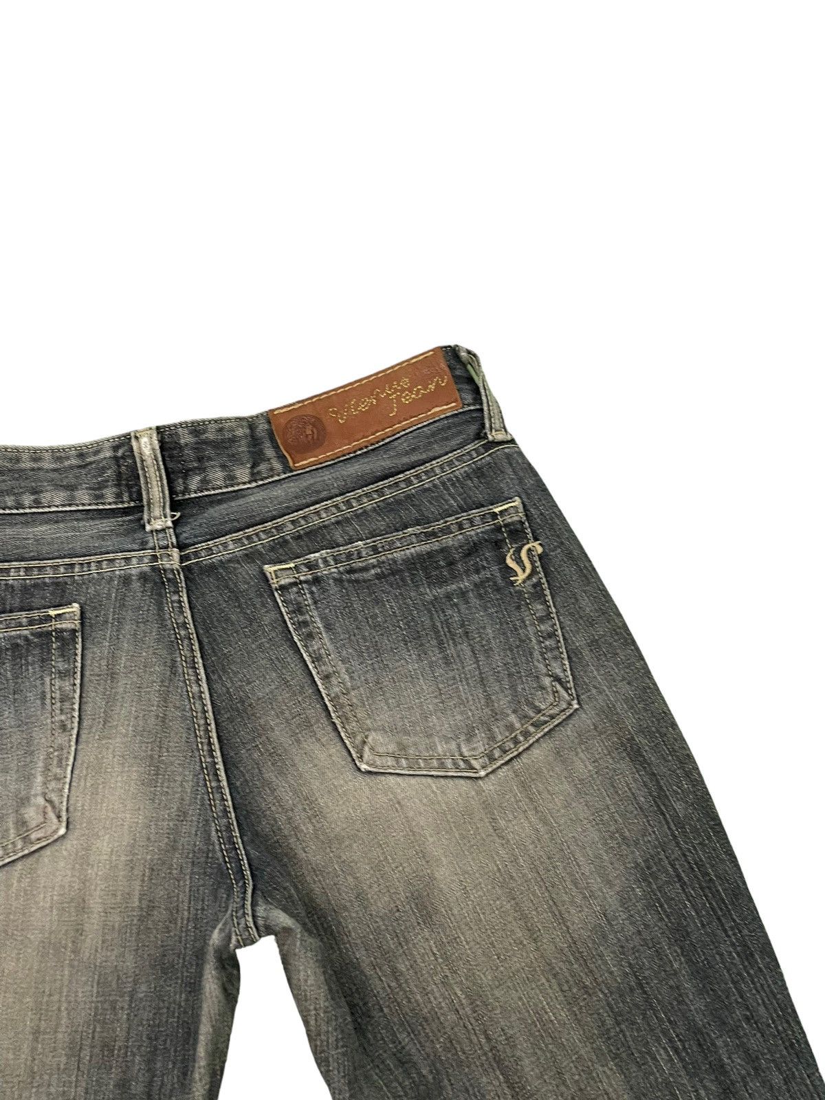 Edwin Flare Jeans Vienus Edwin Japan Distress Denim Boot Cut 1🟦 Size US 29 - 20 Thumbnail