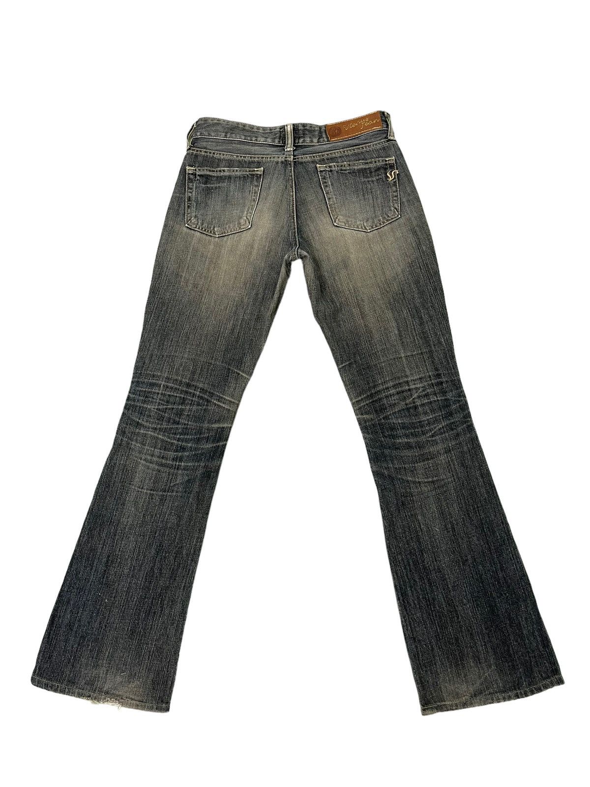 Edwin Flare Jeans Vienus Edwin Japan Distress Denim Boot Cut 1🟦 Size US 29 - 12 Thumbnail