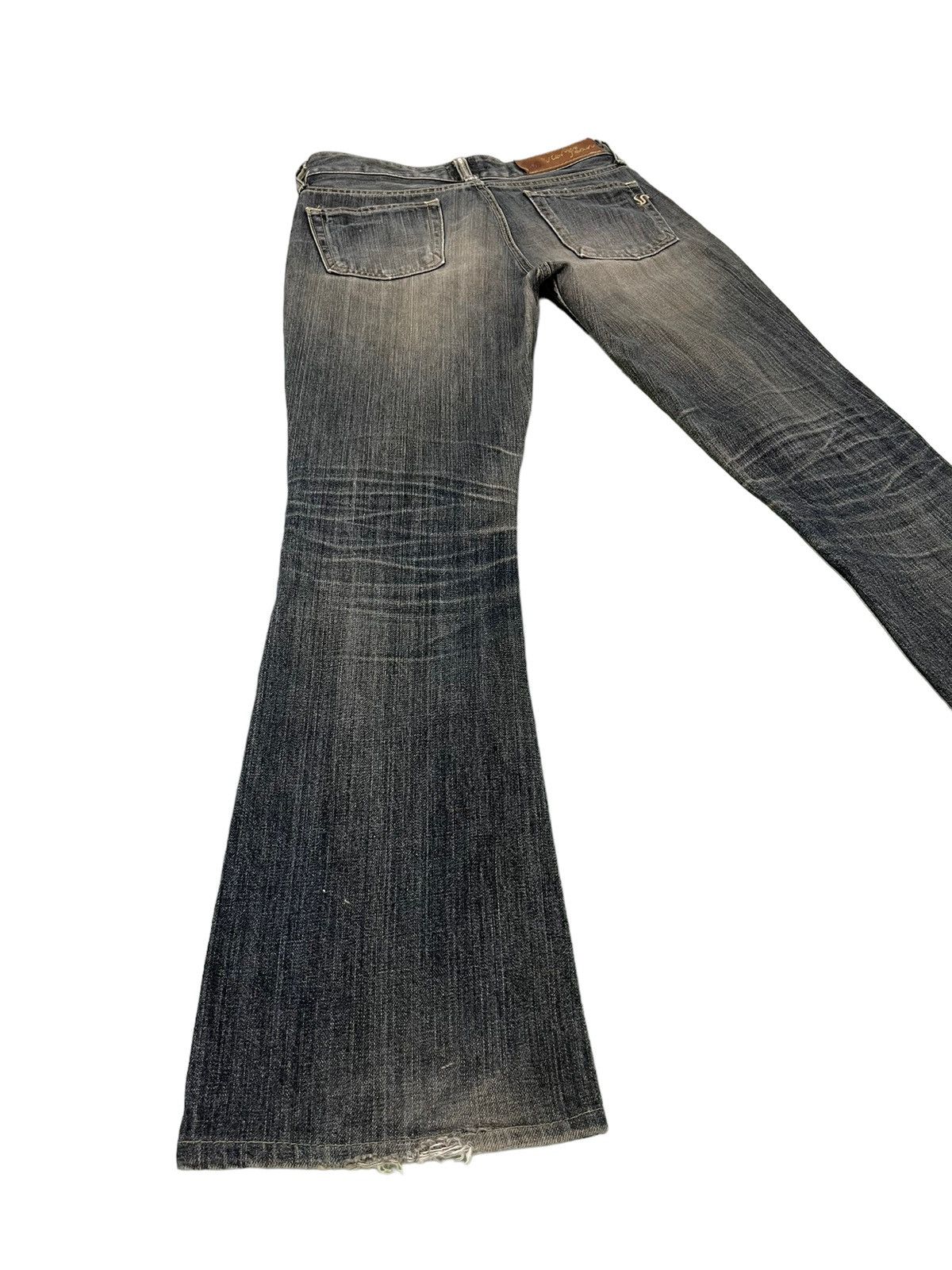 Edwin Flare Jeans Vienus Edwin Japan Distress Denim Boot Cut 1🟦 Size US 29 - 13 Thumbnail
