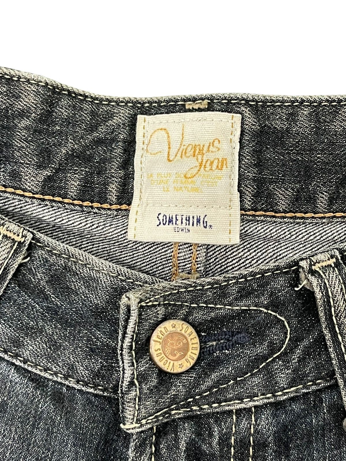 Edwin Flare Jeans Vienus Edwin Japan Distress Denim Boot Cut 1🟦 Size US 29 - 10 Thumbnail