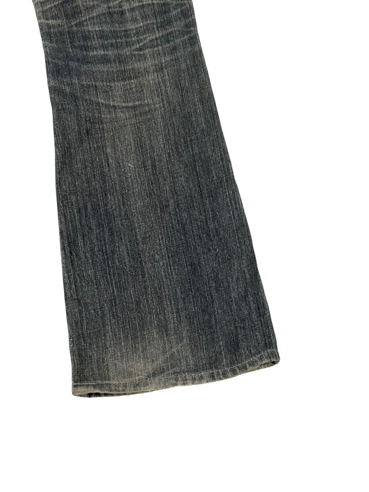 Edwin Flare Jeans Vienus Edwin Japan Distress Denim Boot Cut 1🟦 Size US 29 - 15 Thumbnail