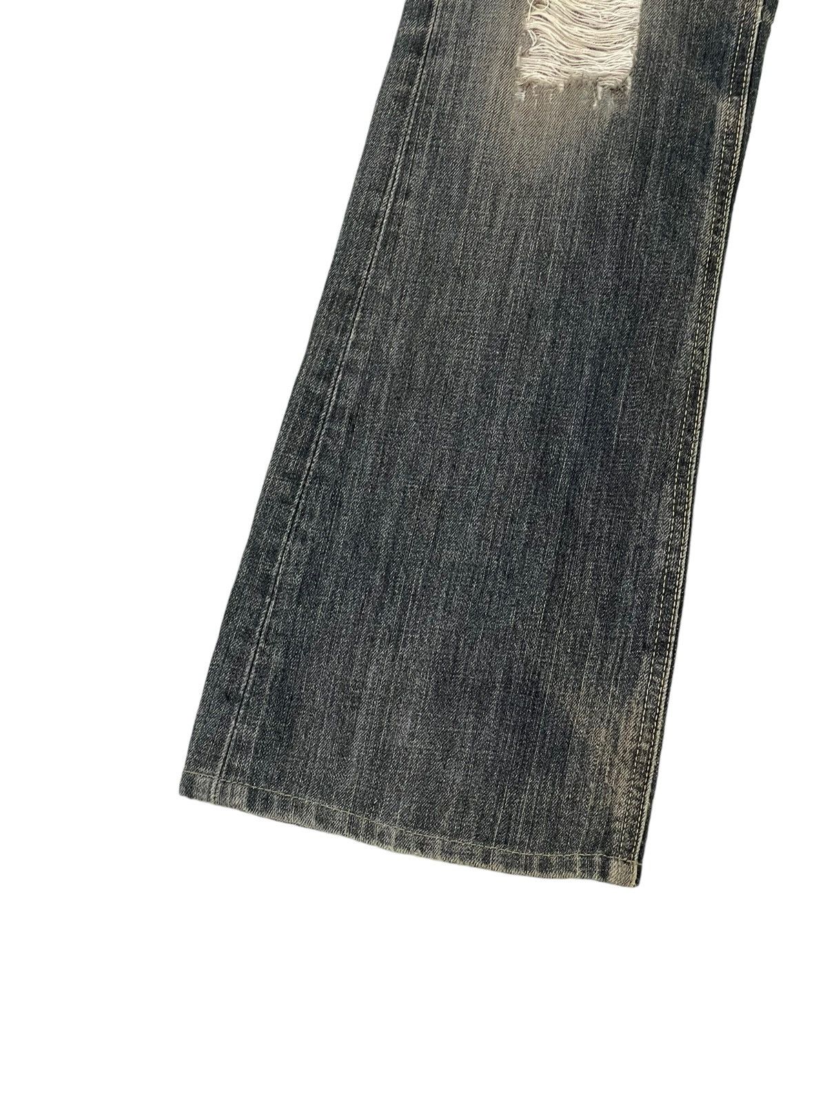 Edwin Flare Jeans Vienus Edwin Japan Distress Denim Boot Cut 1🟦 Size US 29 - 5 Thumbnail
