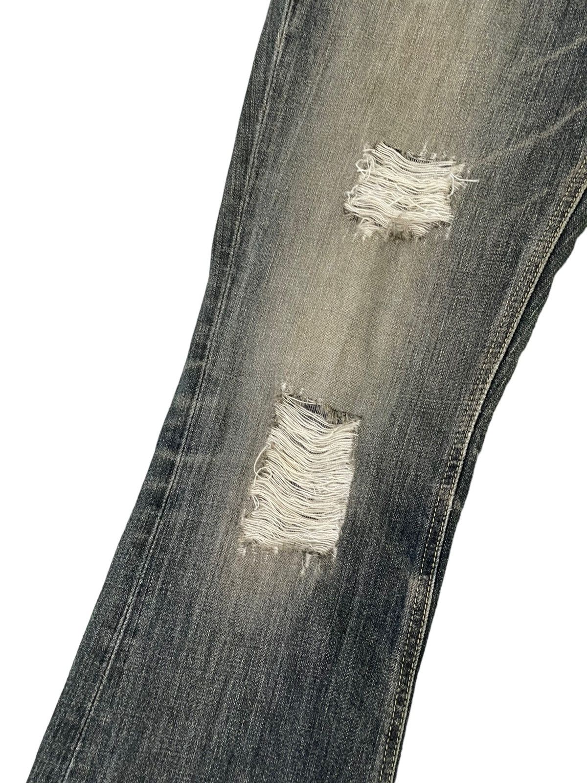 Edwin Flare Jeans Vienus Edwin Japan Distress Denim Boot Cut 1🟦 Size US 29 - 6 Thumbnail