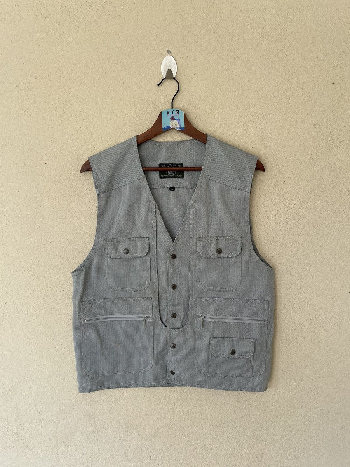 Japanese Brand × Vintage SANDAN TOBI DAD VEST Size US L / EU 52-54 / 3 - 1 Thumbnail