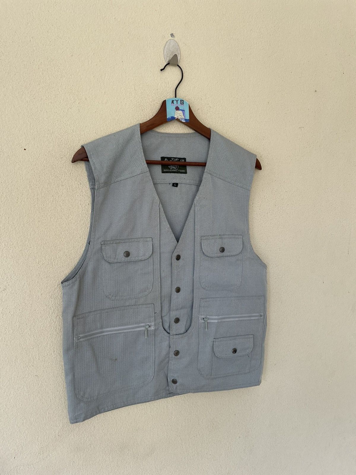 Japanese Brand × Vintage SANDAN TOBI DAD VEST Size US L / EU 52-54 / 3 - 2 Thumbnail