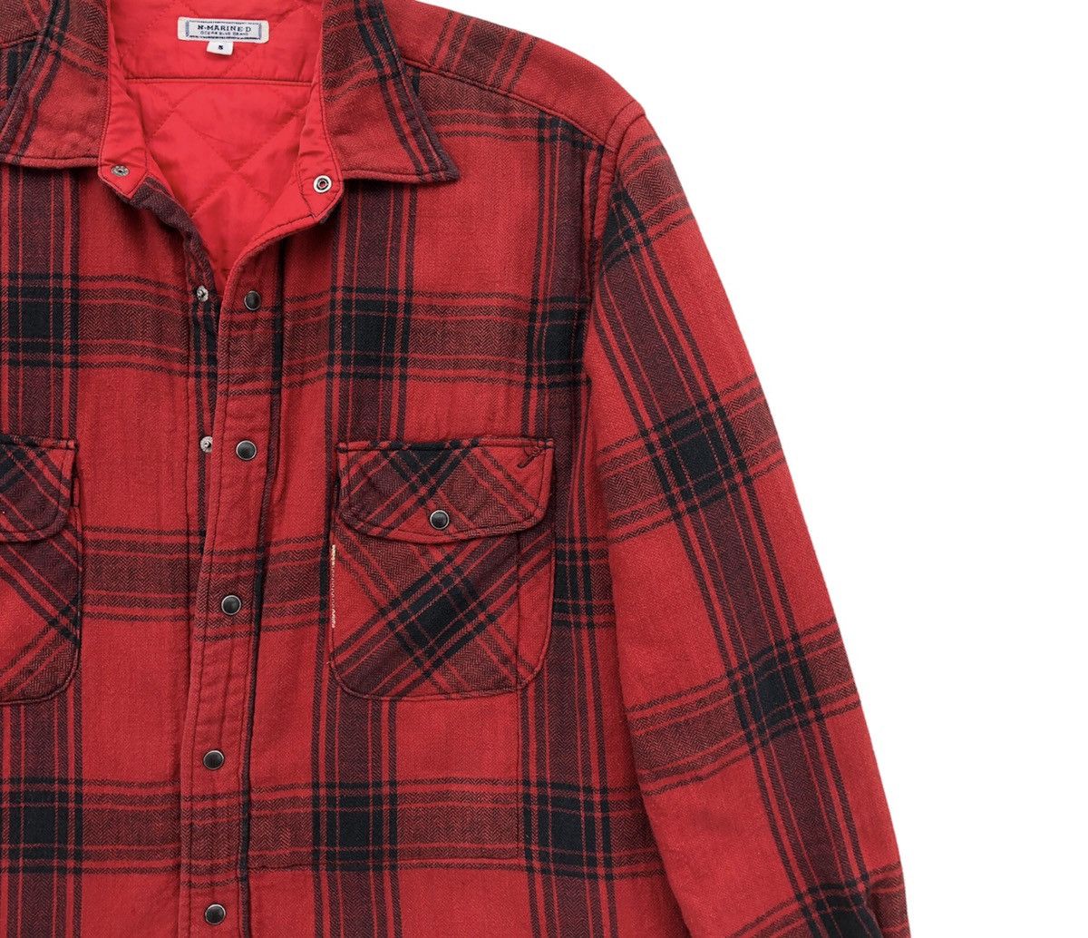 45rpm 🔥45rpm North Marine Drive Flannel Checkered Quilted Jacket Size US XL / EU 56 / 4 - 5 Thumbnail