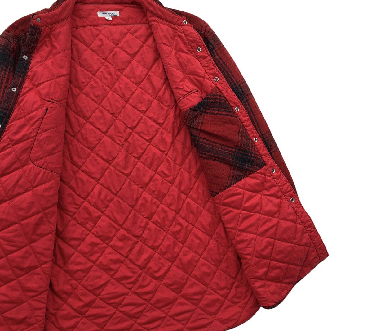 45rpm 🔥45rpm North Marine Drive Flannel Checkered Quilted Jacket Size US XL / EU 56 / 4 - 12 Thumbnail