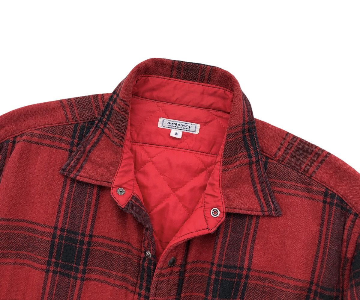 45rpm 🔥45rpm North Marine Drive Flannel Checkered Quilted Jacket Size US XL / EU 56 / 4 - 6 Thumbnail