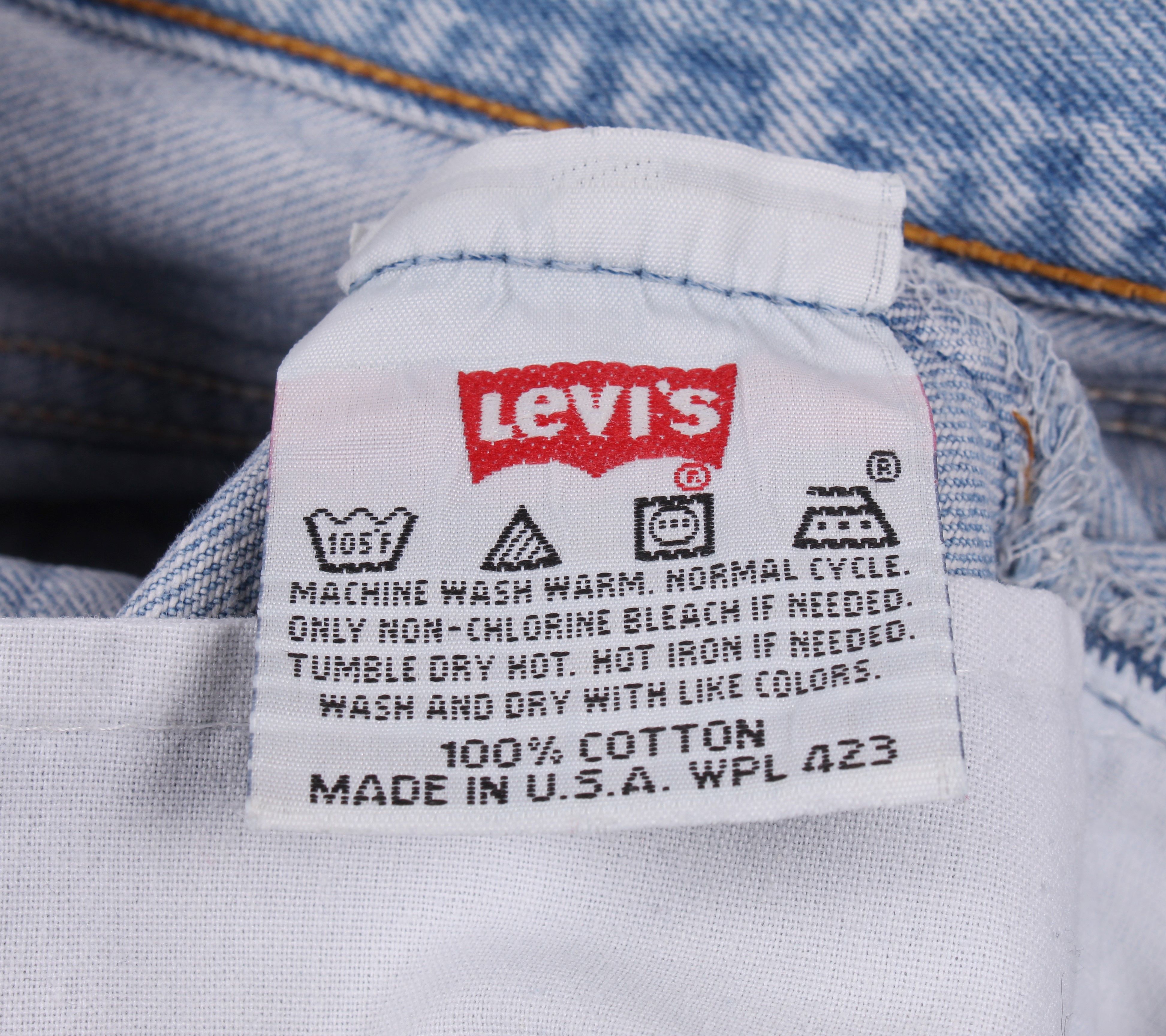 Levi's × Levi's Vintage Clothing Vintage 90's LEVI'S 501 Blue Distressed Jeans Size US 30 / EU 46 - 7 Thumbnail