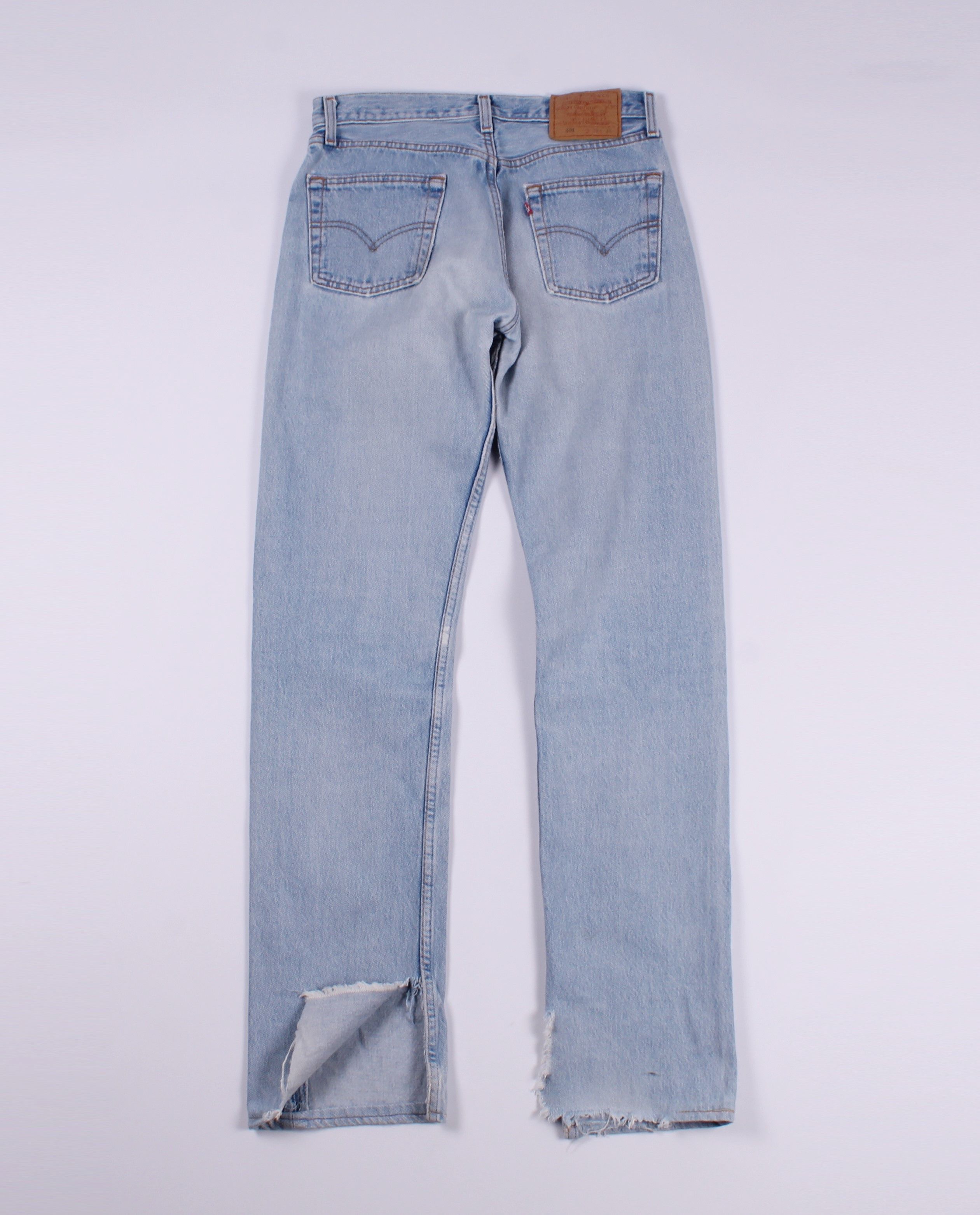Levi's × Levi's Vintage Clothing Vintage 90's LEVI'S 501 Blue Distressed Jeans Size US 30 / EU 46 - 10 Thumbnail