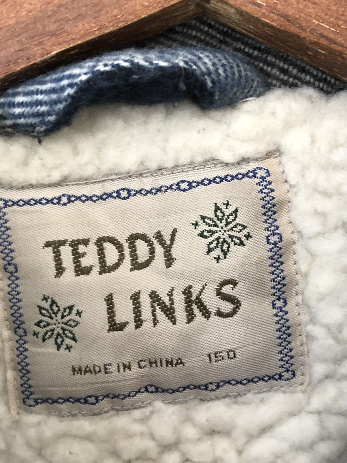 Flannel × Japanese Brand × Vintage VINTAGE TEDDY LINKS SHEARLING FLANNEL JACKET Size US M / EU 48-50 / 2 - 7 Thumbnail