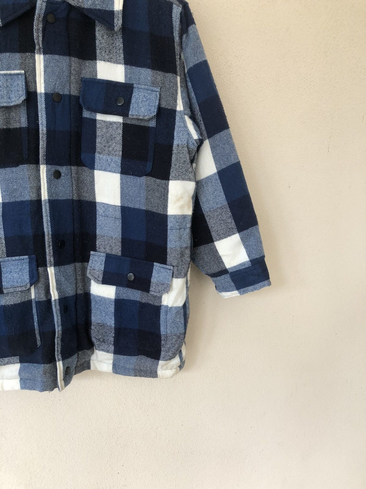 Flannel × Japanese Brand × Vintage VINTAGE TEDDY LINKS SHEARLING FLANNEL JACKET Size US M / EU 48-50 / 2 - 5 Thumbnail
