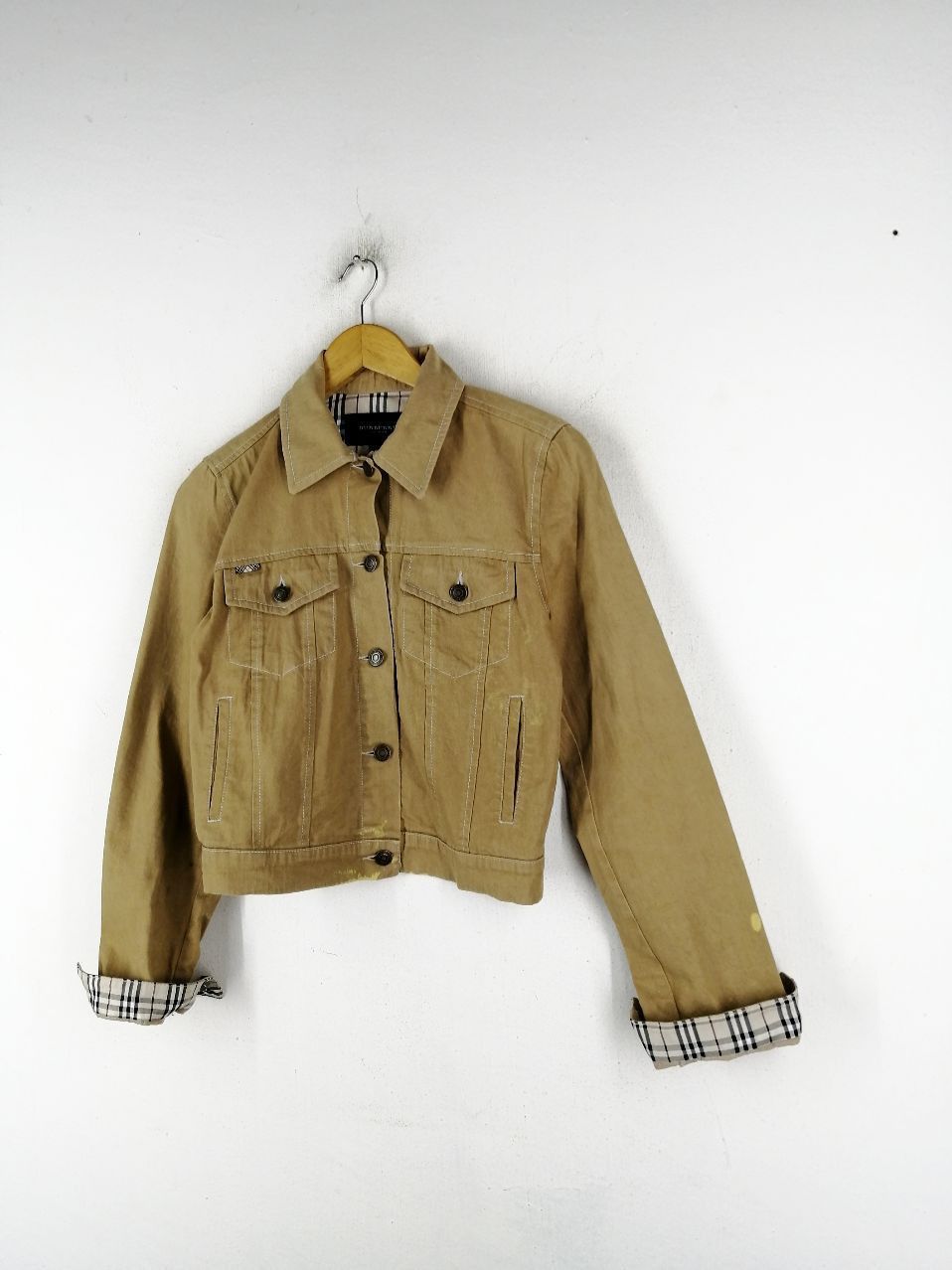 Burberry Burberry London Made In England Acid Wash Jacket Size ONE SIZE - 3 Thumbnail