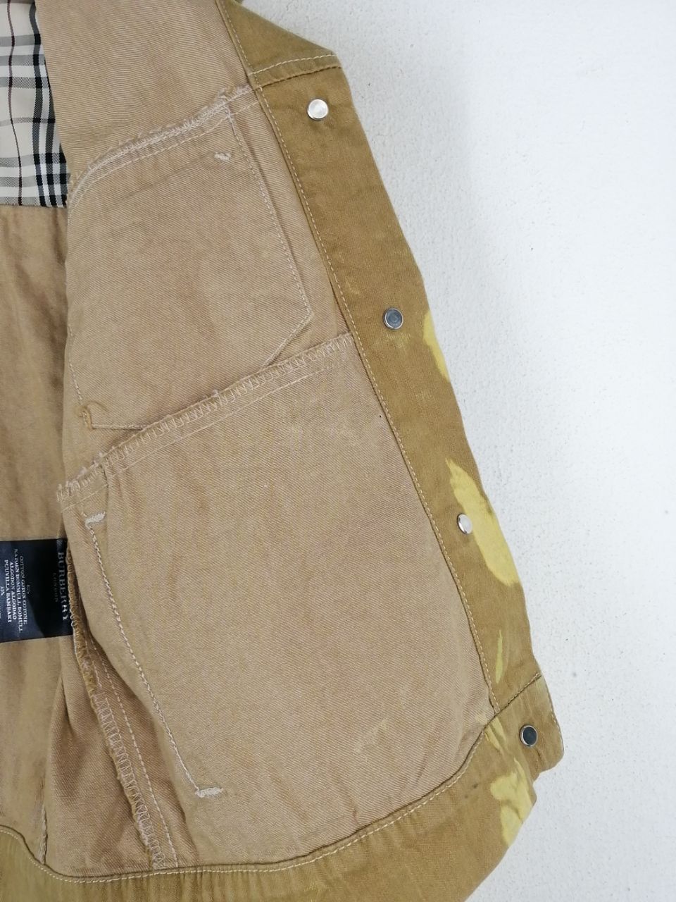 Burberry Burberry London Made In England Acid Wash Jacket Size ONE SIZE - 9 Thumbnail
