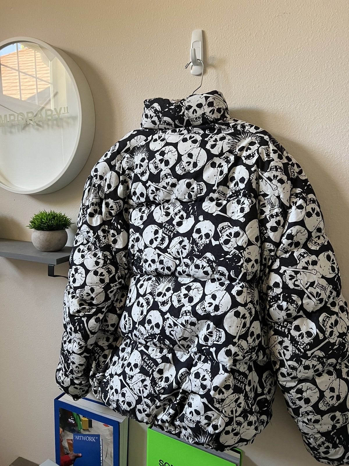 ERL ERL Black Skull Down All Over Print Puffer Jacket Size US L / EU 52-54 / 3 - 9 Thumbnail