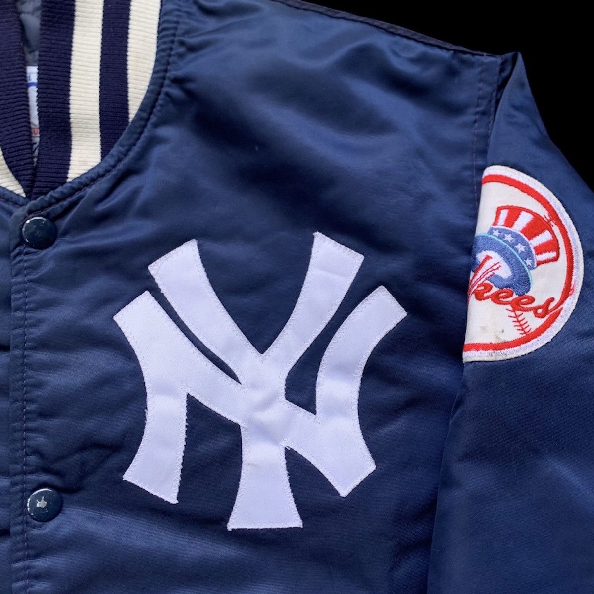 New York Yankees × Starter Vintage New York Yankees MLB Starter Satin Varsity Jacket Size US M / EU 48-50 / 2 - 5 Thumbnail