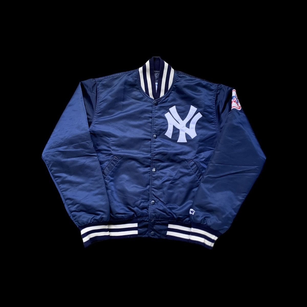 New York Yankees × Starter Vintage New York Yankees MLB Starter Satin Varsity Jacket Size US M / EU 48-50 / 2 - 3 Thumbnail