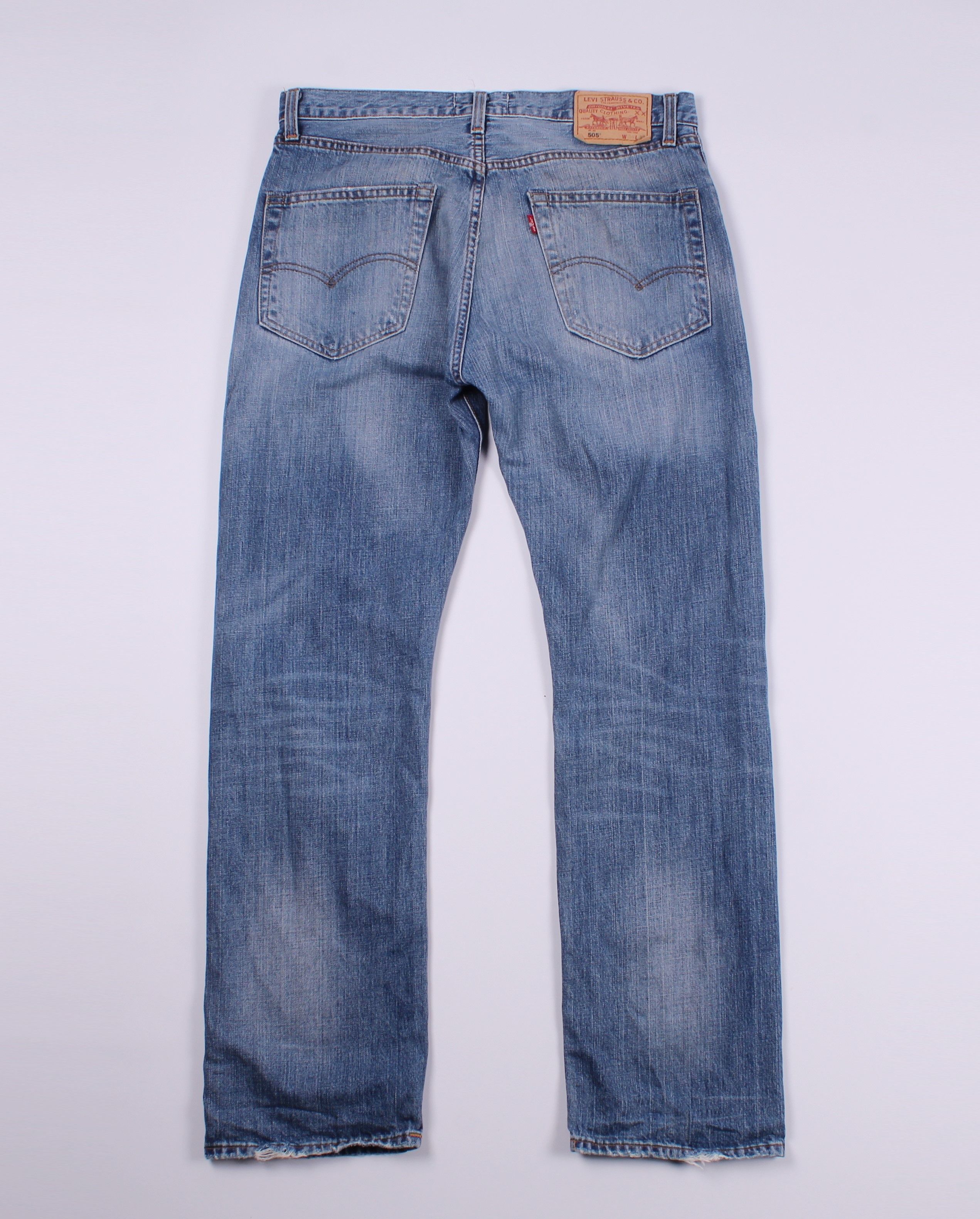 Levi's Vintage 00's LEVI'S 505 Limited Edition Distressed Jeans Size US 34 / EU 50 - 12 Thumbnail