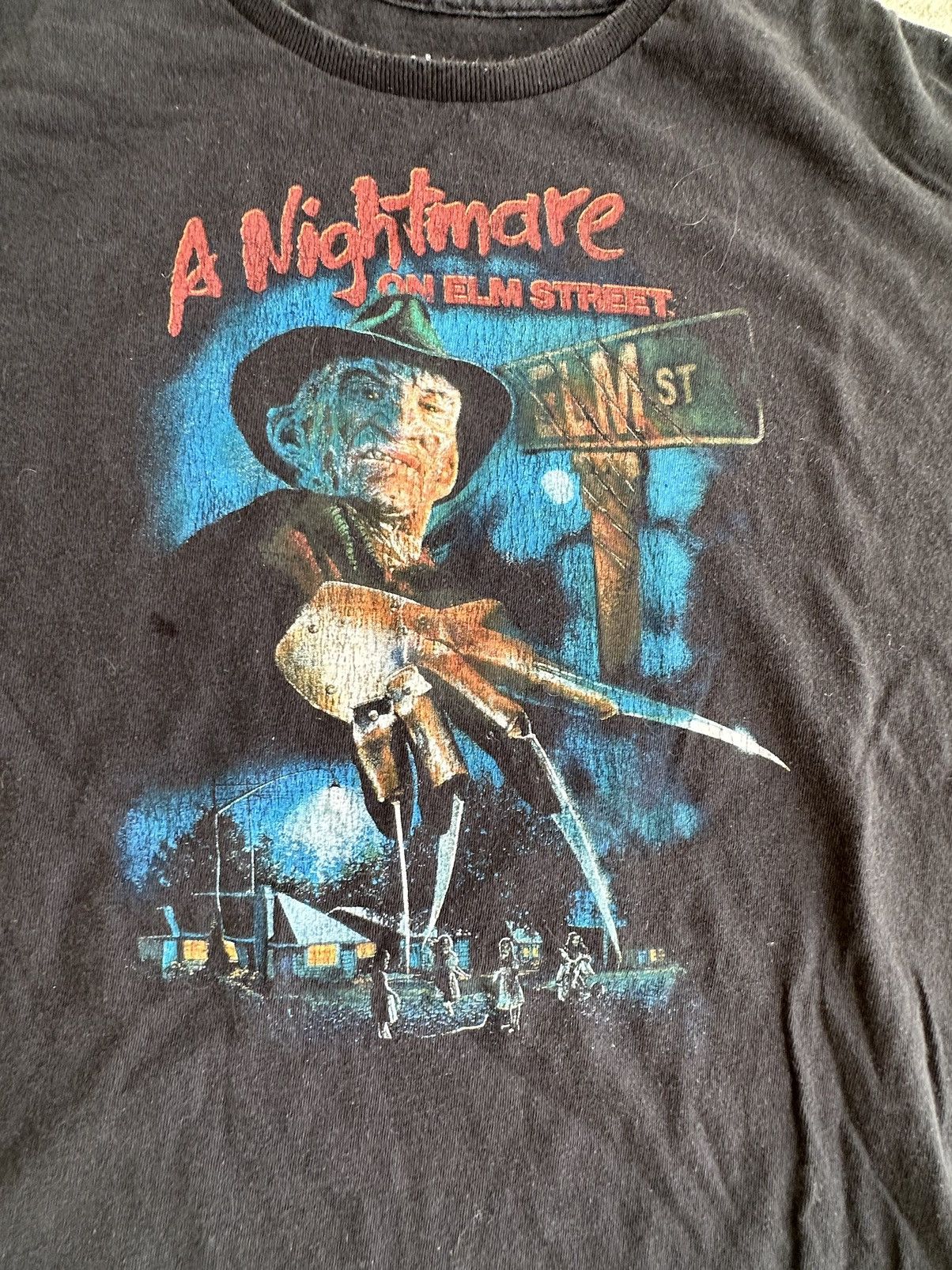 Vintage A Nightmare on Elm Street Freddy Krueger T shirt Size US XXL / EU 58 / 5 - 2 Thumbnail