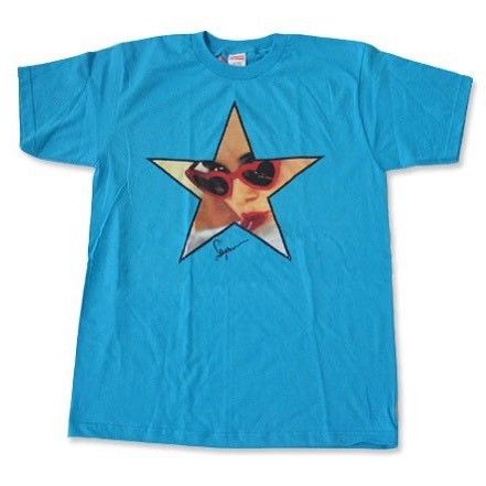 image of Supreme Lolita Star Tee Teal 2008, Men's (Size XL)