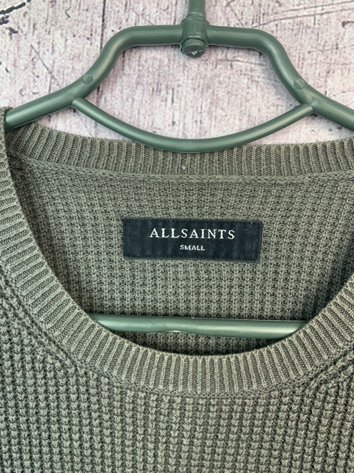 Allsaints Allsaints Trias Crew Knit Ribbed Cotton Sweater Size US S / EU 44-46 / 1 - 4 Thumbnail