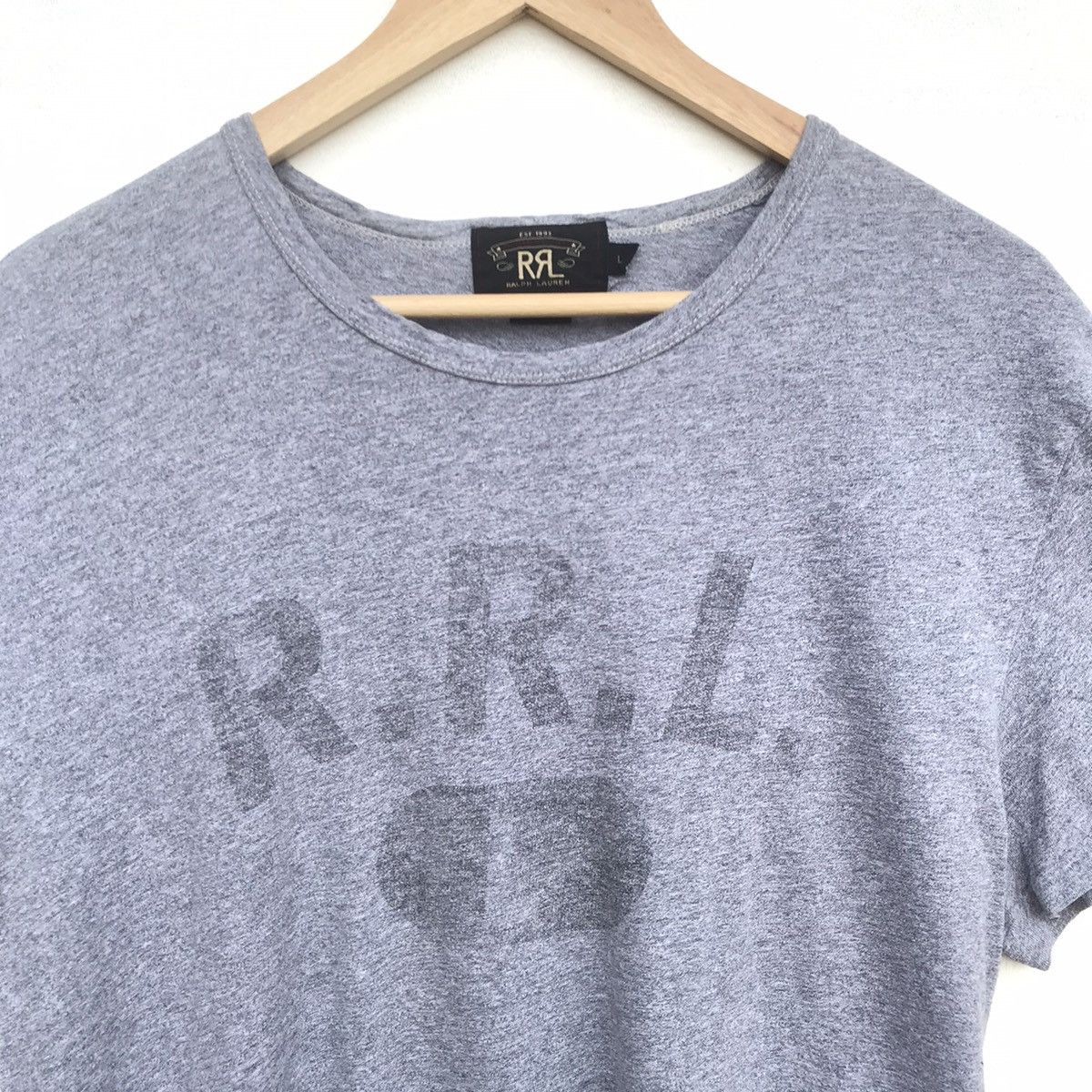 RRL Ralph Lauren Rare💥Vintage RRL sleeveless Spell out light grey tee Size US L / EU 52-54 / 3 - 2 Thumbnail